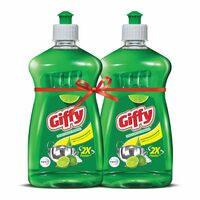Giffy Concentrated Liquid Dish Wash Gel 500ml (Pack of 2) [5% Coupon]