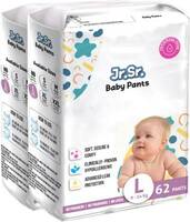 Jr. Sr. baby diaper| Large | 9-14 Kg | 124 Counts | Pack of 2 - L  (124 Pieces)