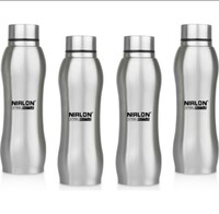 NIRLON Ozone Single Wall Water /Fridge Refrigerator 1000 ml Bottle [ pack of 4]
