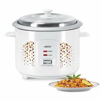 Milton Euroline Excel 1.8 Liter Electric Rice Cooker with Additional Cooking Bowl, 700 Watt