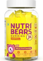 Sample ₹99 NutriBears Kids Multivitamin Gummies with Vitamins A, C, B, D, and Zinc, 30 Gummy Chewable Bears, Strawberry and Orange Flavour, Supports Daily Wellness and Immune System Support