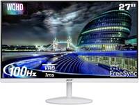 Acer 27 inch WQHD LED Backlit IPS Panel with HDR10 Ultra Thin Monitor 