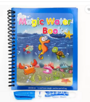 Extraposh Magic Water Reusable Painting Book Magic Doodle Pen Coloring A5 Notebook study 40 Pages  (Multicolor)
