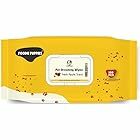 Foodie Puppies Pet Anti-Bacterial 100 Wet Wipes with Fresh Apple Scent for Dogs, Puppies & Pets - (100 Wipes X 1 Pack) | Suitable for All Types of Pets Dry Bathing, Daily Care, Paw Cleaning Wipes