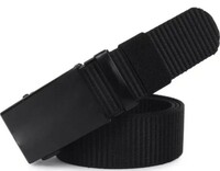 PROVOGUE Men & Women Black Canvas Belt 