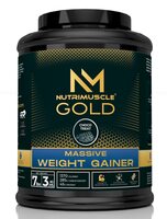 NUTRIMUSCLE MASSIVE GOLD WEIGHT GAINER POWDER- 7LBS -Pack of 3.175 KGS - CHOCO TREAT