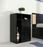 Chiyo Bed Side Table in Wenge Finish