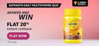Amazon Supradyn Daily - Answer & Win : Get 20% cashback upto Rs.150 on min order Rs.150