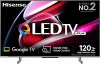 Hisense 108 cm (43 inches) 4K Ultra HD Smart QLED Google TV 43U6K (Gray)