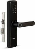 QUBO Smart Door Lock Essential from Hero Group | 6-Way Unlocking | Fingerprint | Pincode | RFID Card | Bluetooth Mobile App | Mechanical Key | OTP Access | 1 Year Brand Warranty | (Black)