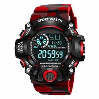 Acnos® Premium Brand - A Digital Watch Shockproof Multi-Functional Automatic 5 Color Army Strap Waterproof Digital Sports Kids Watch