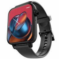 TAGG Verve Connect Ultra 1.78" AMOLED Display Bluetooth Calling Smartwatch | Always on Display | Password Protection| Functional Crown | 120+ Sports Mode | HR; SPO2; Games; Calculator & More | Black