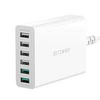 BlitzWolf® BW-S15 60W 6-Ports USB Charger Dual QC3.0 Desktop Charging Station