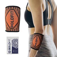  Boldfit Wrist Sleeves for Men & Women, Wrist Band/Wrap for Gym. Wrist Wrap/Straps Gym Accessories for Men & Women Hand Grip & Wrist Support. While Workout - Orange - Small-1Pcs 