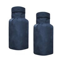 PrettyKrafts dustproof Printed LPG Gas Cylinder Cover Full size, (Pack of 2) Navy Blue 