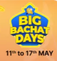 Big Bachat Days up to 80 % off + 10 % Discount with HSBC/HDFC/IDFC Cards (11-17May)