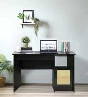 Suzume Writing Table In Wenge Colour With File Cabinet