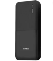Intex 10000 mAh 12 W Power Bank (Coal Black, Lithium Polymer, Fast Charging for Mobile)