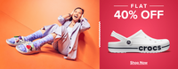 Crocs- Flat 40% Off 