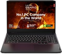 Lenovo IdeaPad Gaming 3 AMD Ryzen 5 Quad Core 5500H - (8 GB/512 GB SSD/Windows 11 Home/4 GB Graphics/NVIDIA GeForce RTX 2050) 15ACH6 Gaming Laptop  (15.6 Inch, Shadow Black, 2.25 Kg)