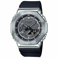 Casio Men Resin G-Shock AnalogDigital Grey Dial Gm-2100-1Adr (G1159), Band Color-Black