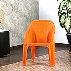 Cello Plastic Dynamo Arm_Rest Chair, Relaxing - Orange. Apply rs 400 off coupon