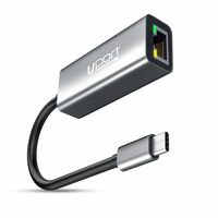 UPORT USB Ethernet Adapter Aluminium USB 3.0 Type-C to Network Gigabit | RJ45 LAN Wired Adapter Converter 