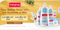 Firstcry-Flat 45% OFF* on Babyhug For All Users | Club - Flat 50% Off* on Babyhug