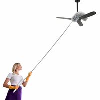Microfiber Duster with Extension Pole(Stainless Steel)