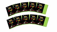 Oddy Re-Stick Green Color Paper Notes (Set of 10 Pads)