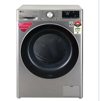 LG 7 kg 5 Star Inverter Fully Automatic Front Load Washing Machine (FHV1207BWP, In-Built Heater, Platinum Silver)