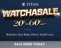 Titan WatchSale- 20%-60% Off 