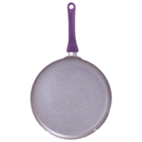 WONDERCHEF Royal Velvet 28cm Non Stick Aluminium Dosa Tawa (Induction Compatible, Even Heat Distribution, Purple)