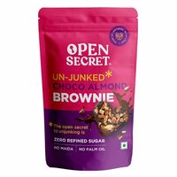 Open Secret Valentines Day Wholesome Chocolate Gift Box | 1 Item Gift Combo - Chocolate Almond Brownie (Pack 6) | Zero Refined Sugar No Maida Guilt | Valentine Gifts Hamper for Girlfriend, Boyfriend, & Love | Gift for 