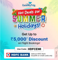 EasemyTrip Summer Holidays-Get Up to Rs.5000 Discount on Flight Bookings