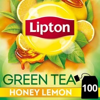 Lipton Honey, Lemon Green Tea Bags Box  (100 Bags)