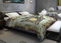 Status Contract Shital Blankets Double Bed Mink Blanket Single Ply for Extreme Winters Multicolor Circle Print Ultrasoft & Lightweight Blanket (Design 4, Double)