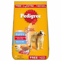 Pedigree Puppy Dry Dog Food, Meat & Milk Flavour 22KG