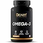 Dr.Nutrinect Omega 3 Fish Oil 60 Capsules- 550 mg EPA & 350 mg DHA for Skin, Heart, Joints & Brain Health