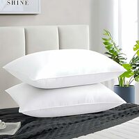 Microfiber Soft White Pillows | Pillows for Sleeping White - Set of 2 