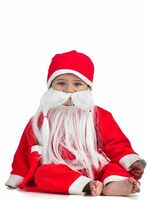 BookMyCostume Santa Claus With Premium Beard Complete Set Christmas Kids & Adults Fancy Dress Costume - Premium 1-2 year