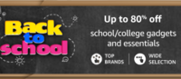 Amazon Back to School / College Days - Upto 80% off School / College gadgets & essentials + Bank offers