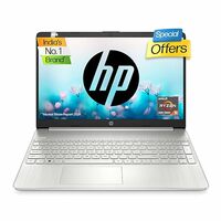 HP Laptop 15s, AMD Ryzen 5 5500U, 15.6-inch (39.6 cm), FHD, 8GB DDR4, 512GB SSD, AMD Radeon Graphics, Thin & Light, Dual Speakers (Win 11, MSO 2021, Silver, 1.69 kg), eq2223AU