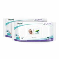 Himalaya Gentle Baby Wipes - 72 Pieces (Pack of 2)