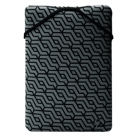 HP Reversible Geo Neoprene Laptop Sleeve for 15.6 Inch Laptop (Dependable Protection, Black/Grey)