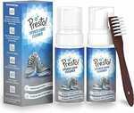 Amazon Brand - Presto! Sports Shoe Cleaner with Brush, Removes Tough Stains, No Water Required, Ready to Use (Pack of 2)