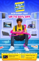  Flipkart Back to Campus/School 50-80% Off (22nd - 26th May)
