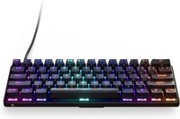 SteelSeries New Apex 9 Mini Hotswap Optical Mini Keyboard 60% Compact Design Optical Switches RGB Customization Aluminum Alloy Frame Double Shot Pbt Keycap, Black