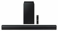 Samsung Soundbar (HW-C45E/XL) 2.1 Channel, 300W, Dolby Digital, 3 Speakers, Wireless Subwoofer, Bluetooth Enabled and DTS Virtual X Experience Sound (Black)