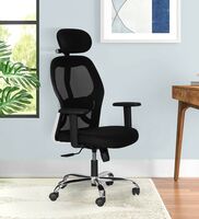 Matrix Torin Breathable Mesh Ergonomic Chair in Black Colour with Headrest